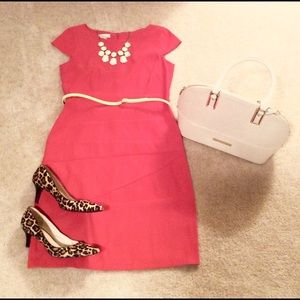 Magnificent in Melon Sheath Dress